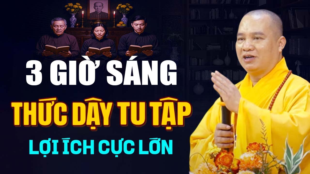3 Giờ Sáng Thức Dậy Tu Tập Lợi Ích Cực Lớn ( ít ai biết ) | Thầy Thích Đạo Thịnh