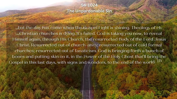 54 1024 The Unpardonable Sin