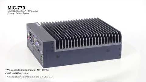Compact Fanless System, MIC-770, Advantech (EN)