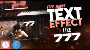 Text Effect Like 777 in Android & iOS | kinemaster Basic Tototiral 🔥