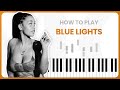 How To Play Blue Lights By Jorja Smith On Piano - Piano Tutorial (PART 1)