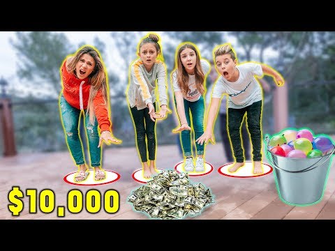 LAST TO LEAVE CIRCLE WINS $10,000 *WATER BALLOON CHALLENGE* | The Royalty Family
