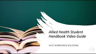 Allied Health Student Handbook Video Guide
