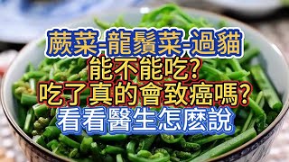 "蕨菜"(龍鬚菜)(過貓)能不能吃?吃了真的會致癌嗎?看看醫生怎麽說