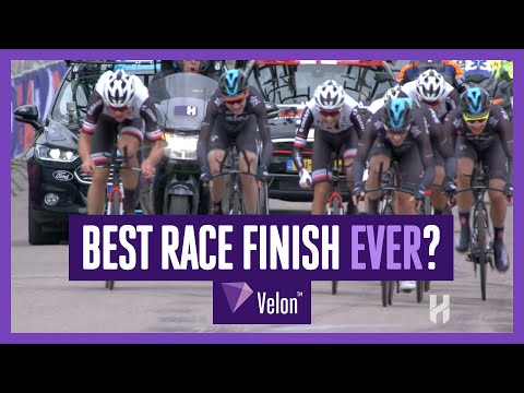 One of the all-time great finishes to a bike race ??