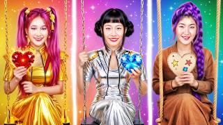 Poor Vs Rich Vs Giga Rich Girl At School! Huntrix Fall In Love With Hot Boy