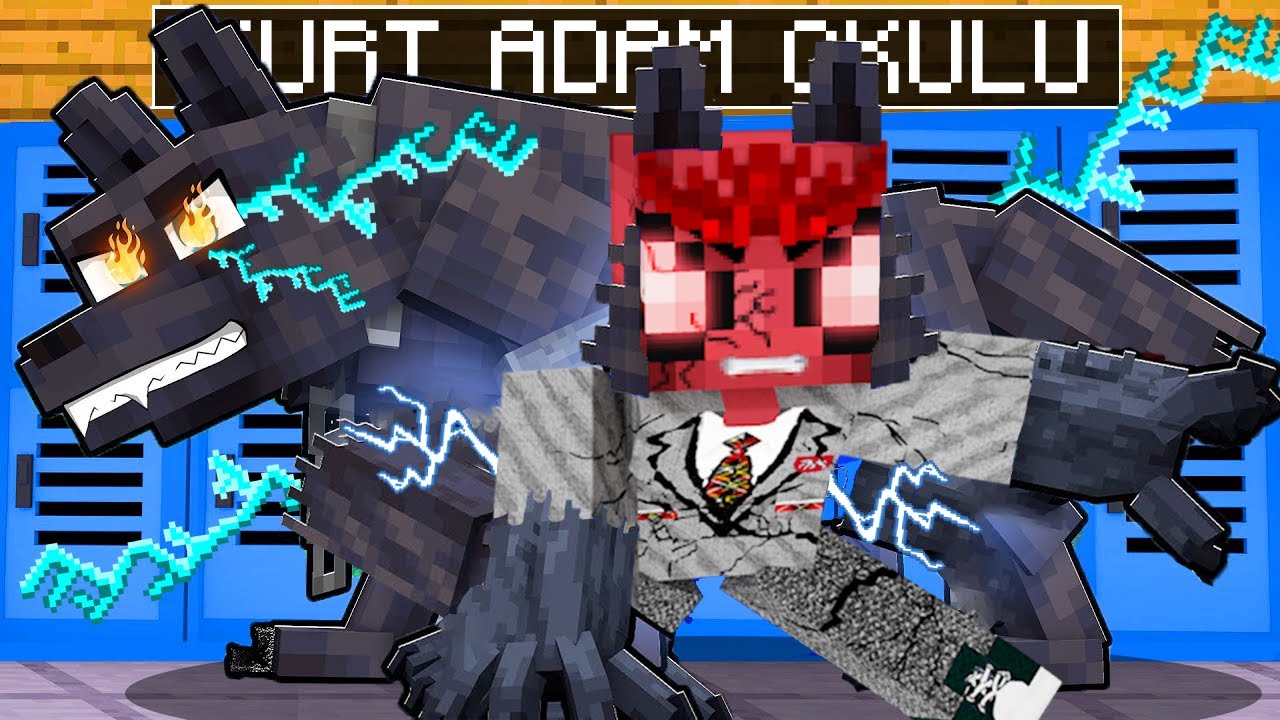 YILDIRIM KURT GÜCÜ😨⚡(THOR SONSUZ GÜCÜ)- KURT ADAM OKULU- Minecraft
