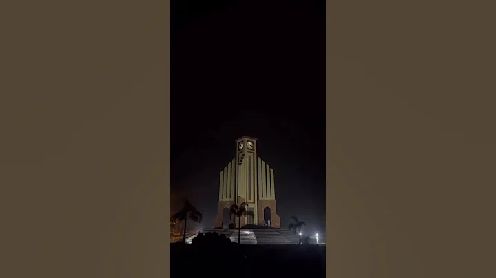 After concert the rain view if UAF clock tower #uaf #uaflife #uafacts