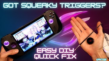 How To Fix Rog Ally X Squeaky Triggers! Wont Void Warranty! #rogally #allyx #asusrogally
