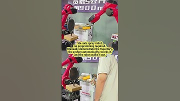 Six-axis spraying robot #robots #industrialrobot #spray #spraythepowder #sprayrobot