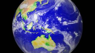 Super Typhoon Angela 1995 Full Disk Satellite Imagery.