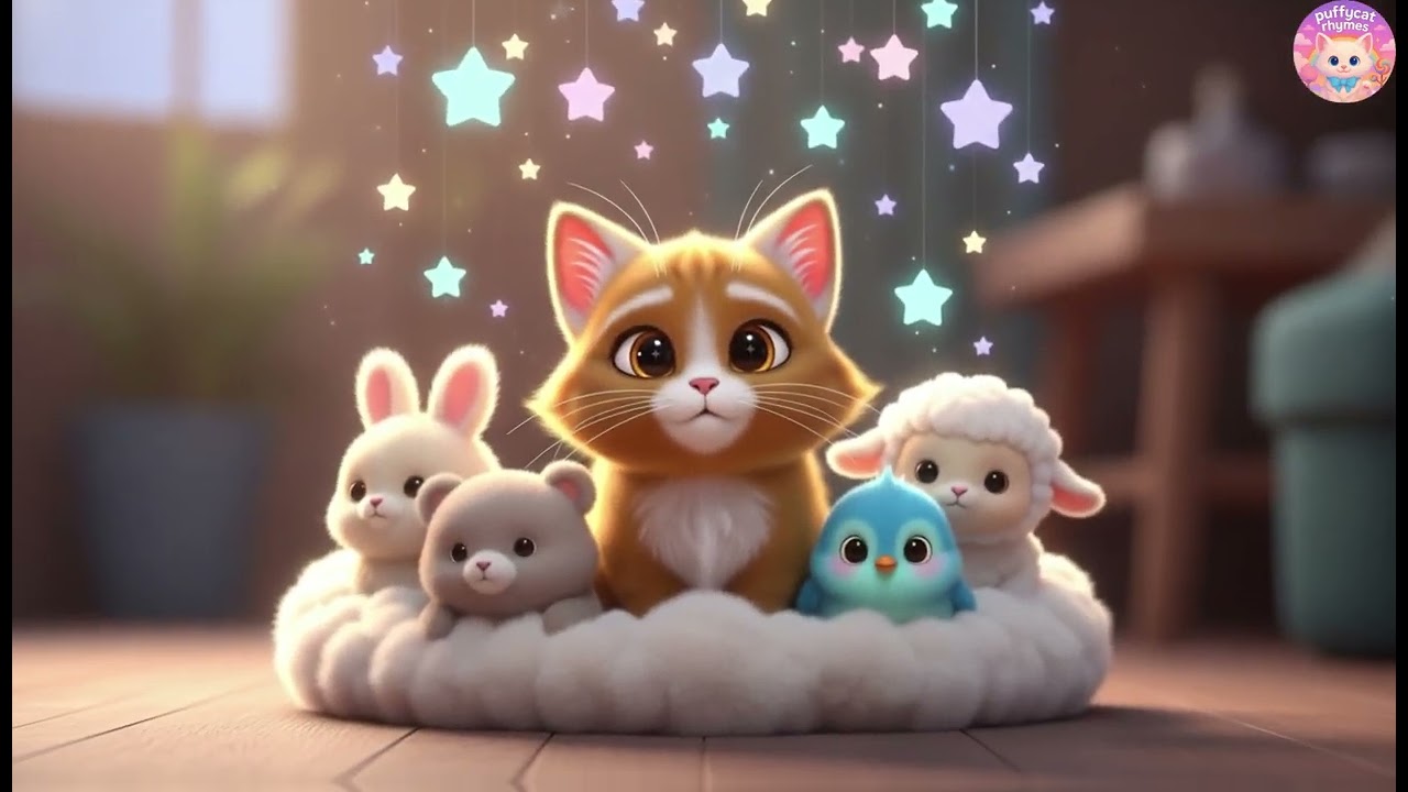 ☁️💤 Puffy Cat’s Dreamy Cloud Cuddle Party – Cozy Sky Hugs, Soft Songs & Sweet Sleepy