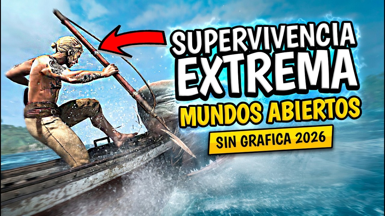 🔥 10 ÈPICOS Juegos de SUPERVIVENCIA para PC de BAJOS RECURSOS 2026 (GRATIS) 💀
