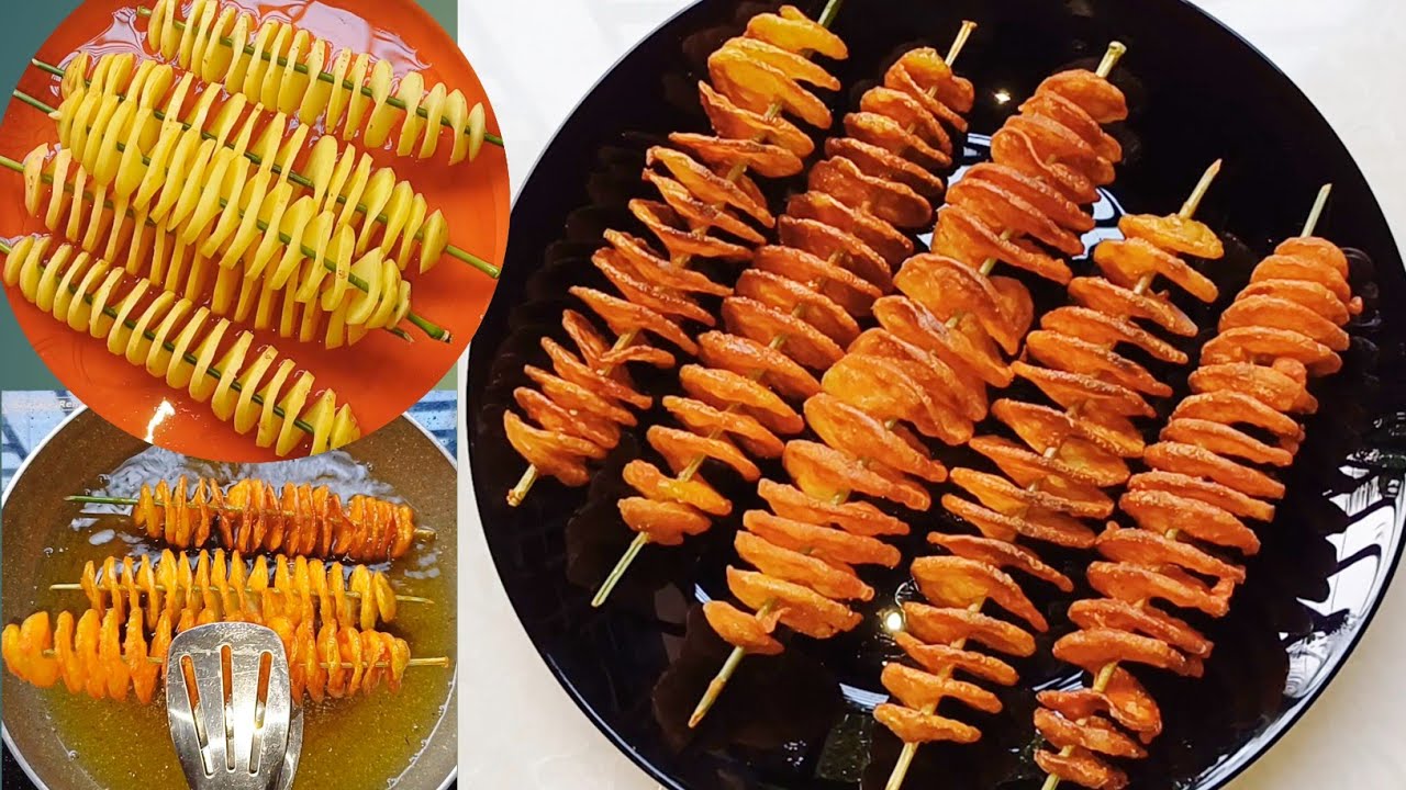 Хрустящий картофель в виде спирали!! Рецепт хрустящего картофеля «Торнадо»! Как приготовить карто...