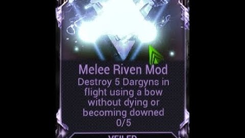 Warframe: Riven - Destroy Dargyns using a bow