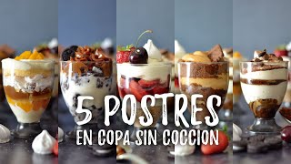 5 Postres en copa sin cocción.