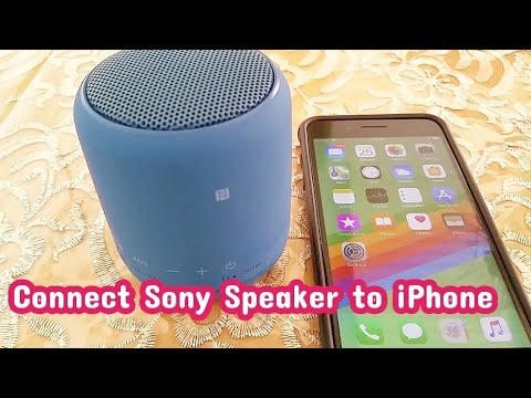 How to connect Sony SRS wireless bluetooth speaker to Iphone