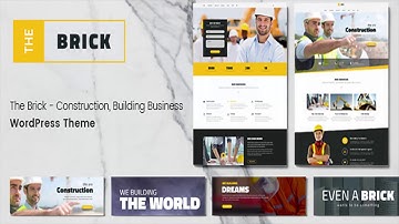 The Brick - Construction & Building Business WordPress Theme | Themeforest Website Templates and