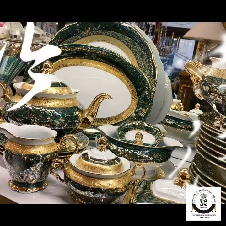 Porcelain decoration посуда Royal Czech Porcelain - YouTube