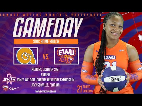 Edward Waters Women's Volleyball vs. Albany State - YouTube