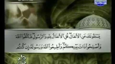 008 Al-Anfâl سورة الأنفال الشيخ توفيق الصائغ