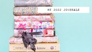 My 2022 Journals | A Flip Through of All the Journals I Used and Completed in 2022