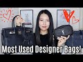 My most used designer bags 2020 | Louis Vuitton, Hermès, YSL etc!