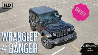 Jeep Wrangler 4cyl turbo. Better then the  v6? - YouTube