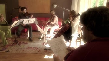 The Stolz Quartet works with Oliver Knussen