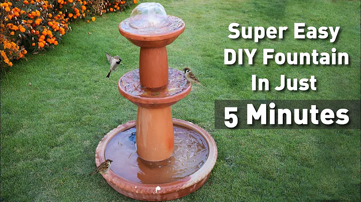 Super Easy DIY Water fountain in just 6 minutes us...