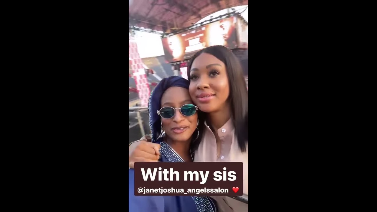 DJ Cuppy hangs out with Anthony Joshua’s sister Janet Joshua in Saudi Arabia (Video)