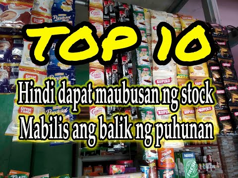 Top 10 fast moving items sa tindahan + Pricing 2020 | bilis balik puhunan | Sari-sari Store