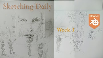 Sketching everyday Week 3  #sketchingdaily  #art #blender3d #greasepencil