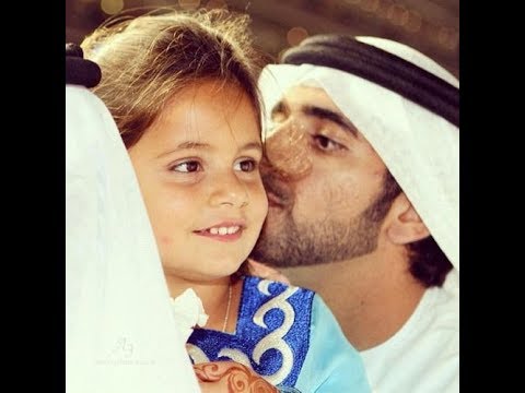 Sheikh Hamdan With Little Cute Sister Sheikha Al Jalila