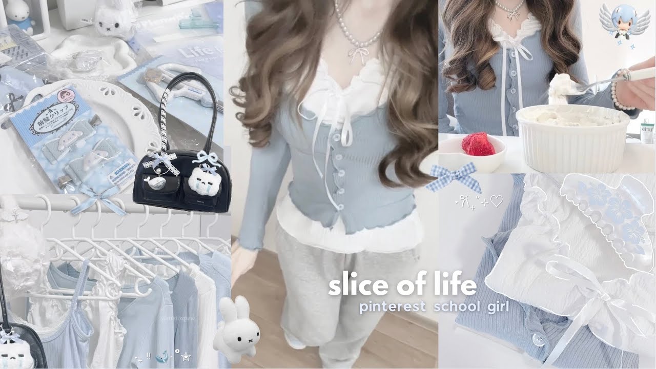 pinterest school girl! 🐰ྀི  6 am morning, kbeauty haul, stand oil bag, room makeover & more!!