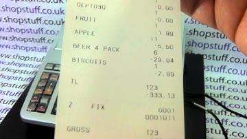 CASIO SE-S3000 INSTRUCTIONS:  HOW TO ISSUE A Z1 DAILY SALES REPORT