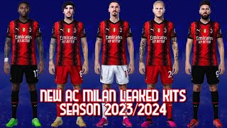 AC MILAN LEAKED HOME KITS SEASON 2023/2024 | PES 2021 | CPK & SIDER VERSION