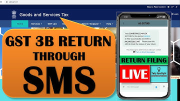 GSTR 3B Nil Return Filing through SMS | How to file the GSTR 3B Nil Return on mobile | Live Filing
