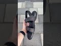 Мужские кожаные сандалии Black, Мужские сандали / шлепанцы босоножки черные 035 ч літо