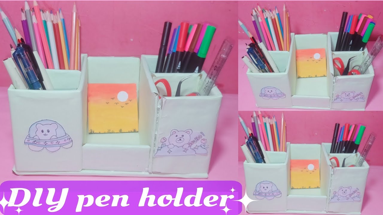 DIY Pen Holder How To Make Pen Holder With Cardboard Handmade Pen diy-pen-holder-how-to-make-pen-holder-with-cardboard-handmade-pen