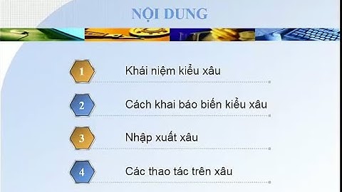 Lý thuyết Kiểu xâu