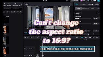 How to change the aspect ratio from 9:16 TO 16:9 in CapCut PC