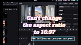 How to change the aspect ratio from 9:16 TO 16:9 in CapCut PC