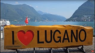 Explore Lugano Switzerland Walking Tour  | City Walk in 4k/60fps HDR