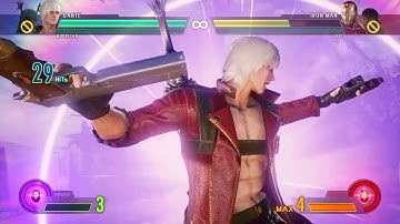 Marvel vs Capcom Infinite: Dante Basic Solo Combo