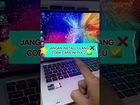Cara membuat laptop lemot jadi ngebut kembali #shorts