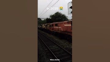 Diesel locomotives in 2010 🥹 Vs 2025 😭 #indianrailways #ytshorts #youtubeshorts #shorts #nitroshorts