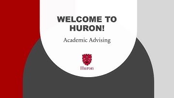 Huron Course Selection and Registration