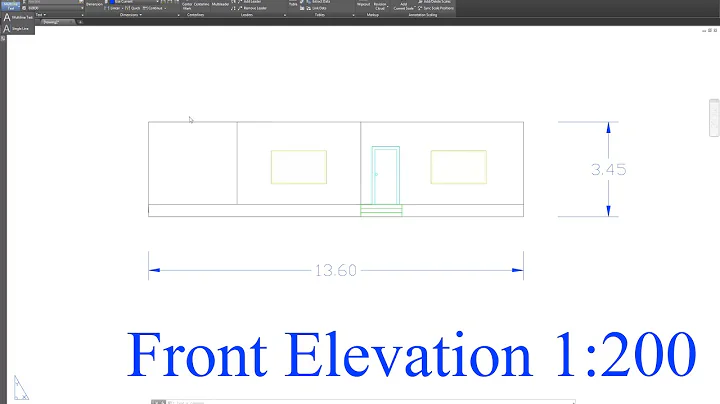 AutoCAD 2017 Annotative dimension & text-part 2