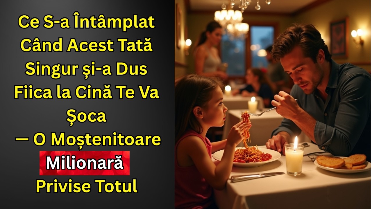 Tată singur duce fiica la cină — ce a făcut o moștenitoare milionară te va șoca!